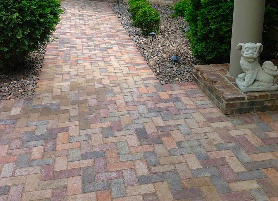 brick paver sidewalk